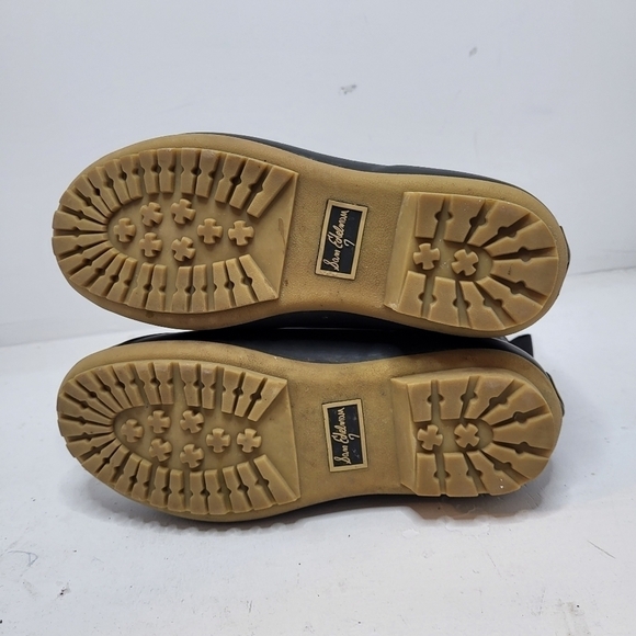 Sam Edelman Sequin Leather Black Rubber Boot Size 7 - Picture 9 of 9